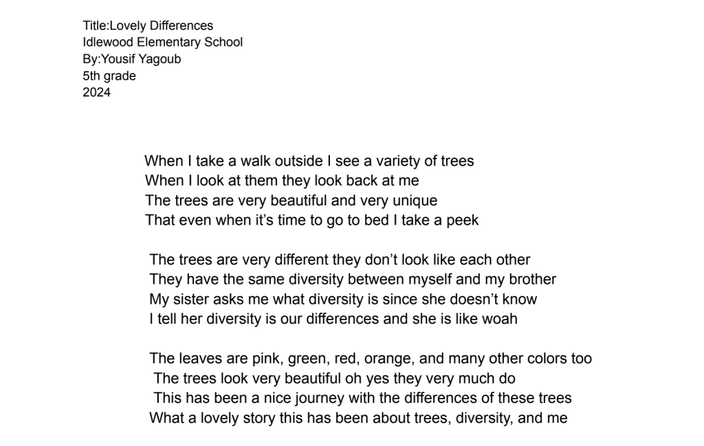 Georgia Arbor Day 2024 Student Art Contest Winner