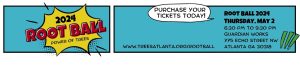banner call to action to purchase ticket to Root Ball